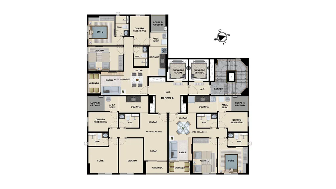 Apartamento à Venda no Candeias Prince Beach Home
