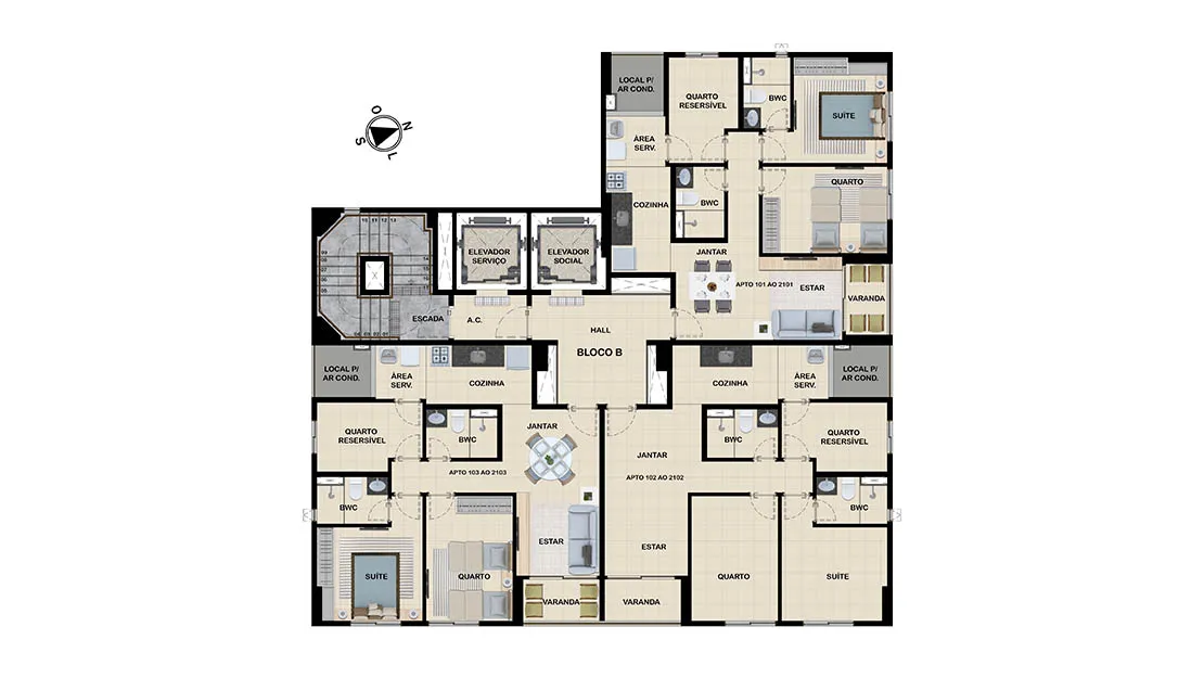 Apartamento à Venda no Candeias Prince Beach Home