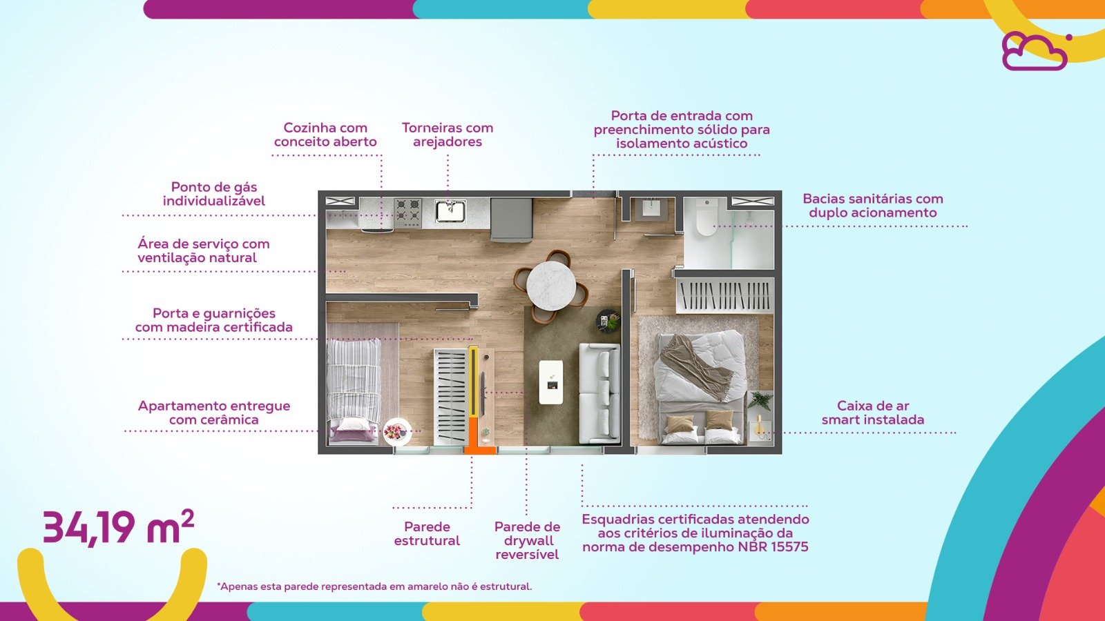 Apartamento Minha Casa Minha Vida na Estância Recife