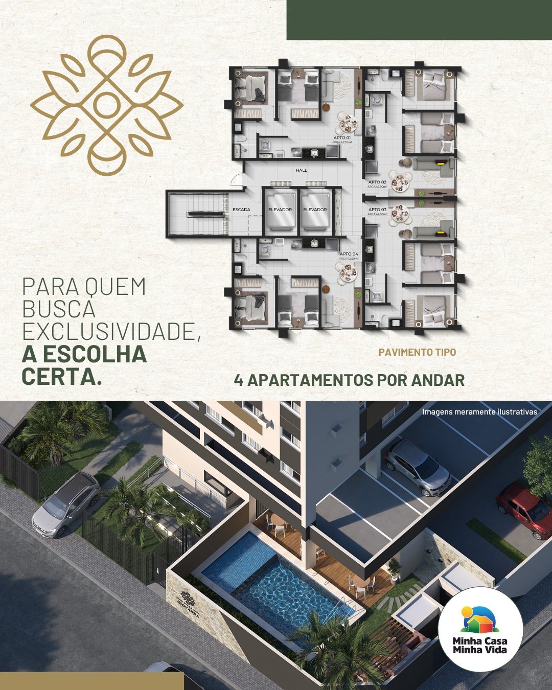 Apartamento Minha Casa Minha Vida em Piedade